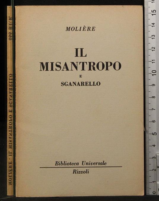 Il misantropo e sganarello - Molière - copertina