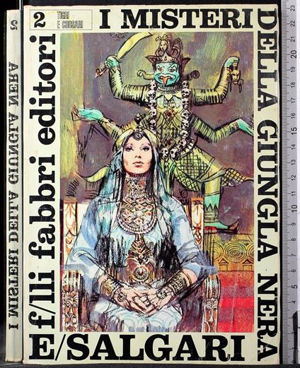 I misteri della giungla nera - Emilio Salgari - copertina