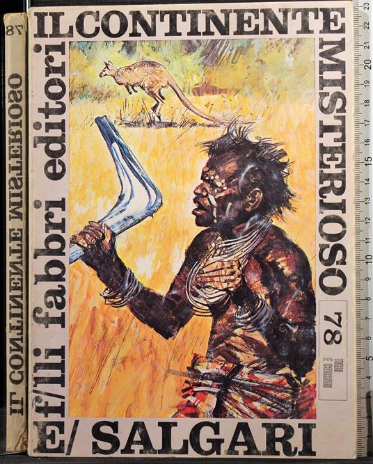 Il continente misterioso - Emilio Salgari - copertina