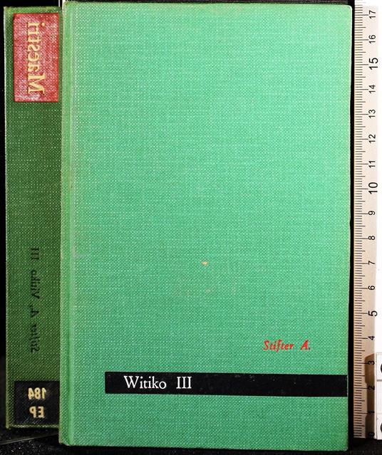Witiko. Vol III - Adalbert Stifter - copertina