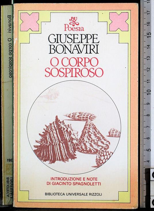 O corpo sospiroso - Giuseppe Bonaviri - copertina
