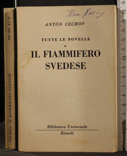 Il fiammifero svedese - Anton Cechov - copertina