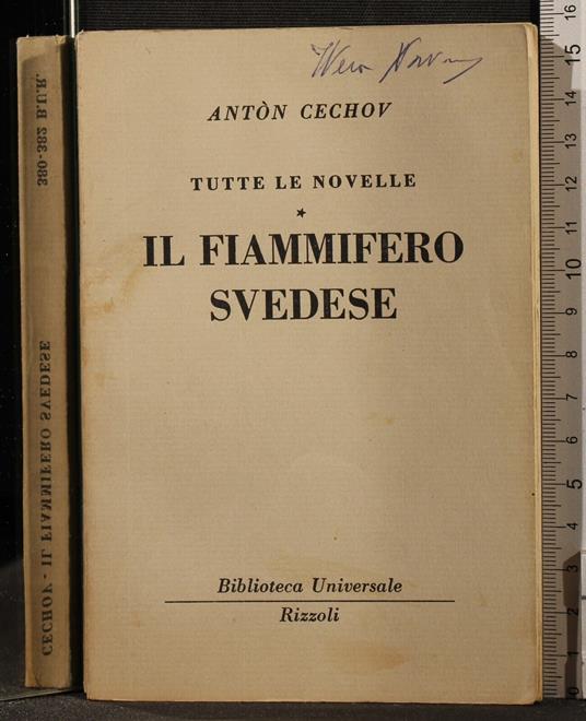 Il fiammifero svedese - Anton Cechov - copertina