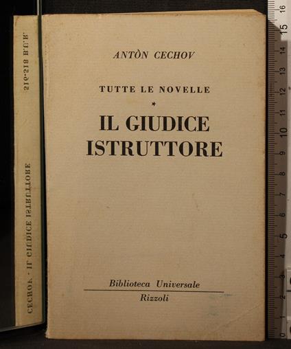Il giudice istruttore - Anton Cechov - copertina