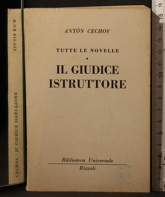 Il giudice istruttore - Anton Cechov - copertina