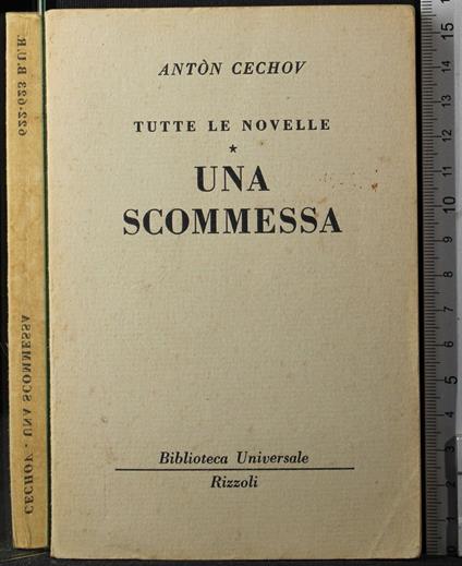 Una scommessa - Anton Cechov - copertina