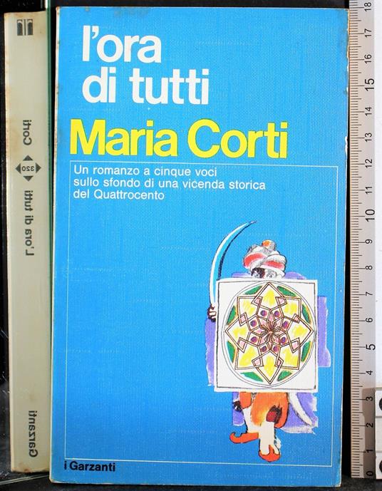 L' ora di tutti - Maria Corti - copertina