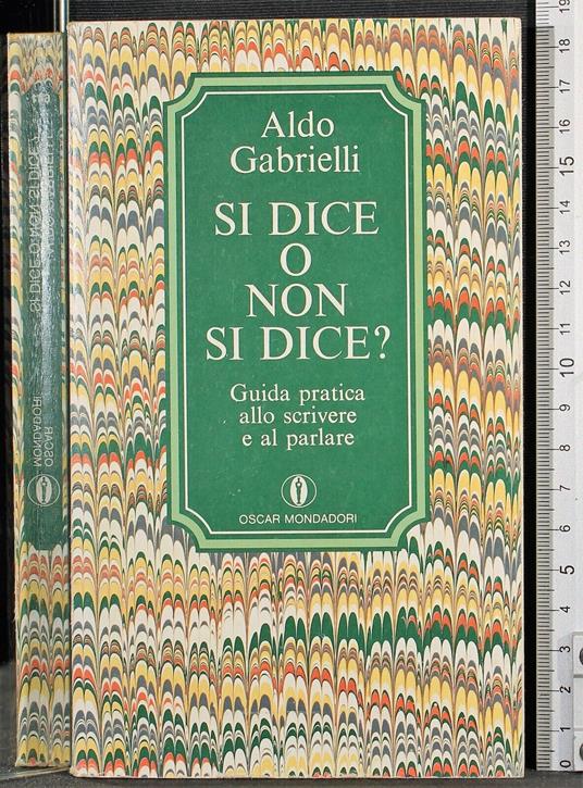 Si dice o non si dice? - Aldo Gabrielli - copertina