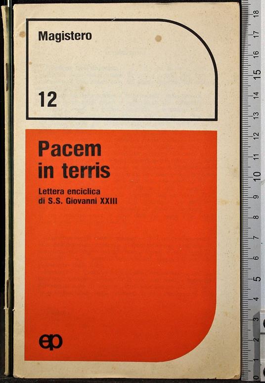 Pacem in terris. Lettera enciclica - Giovanni XXIII - copertina