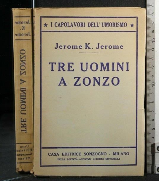 Tre Uomini a Zonzo - Jerome K. Jerome - copertina