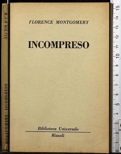 Incompreso - Florence Montgomery - copertina