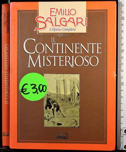 Il continente misterioso - Emilio Salgari - copertina