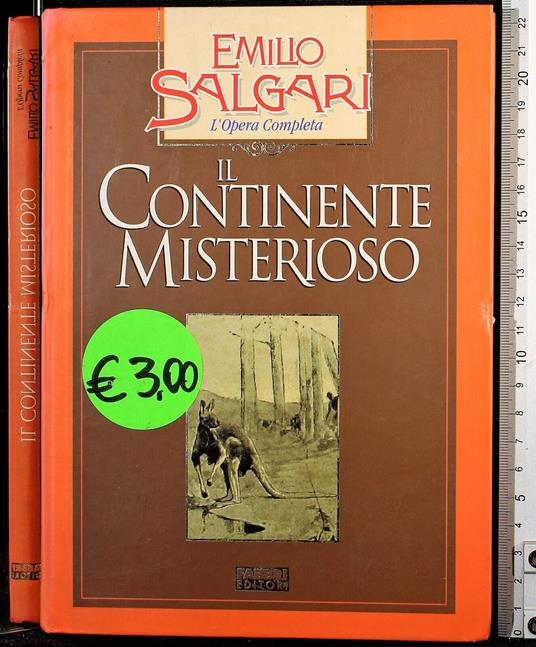 Il continente misterioso - Emilio Salgari - copertina