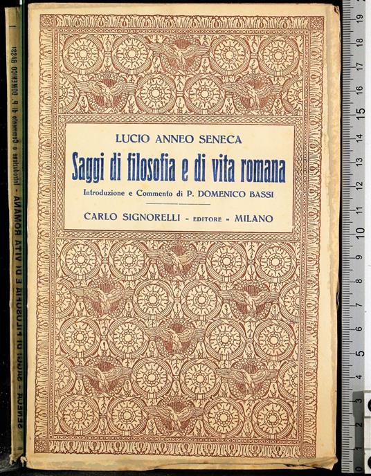 Saggi di filosofia e di vita romana - Lucio Anneo Seneca - copertina