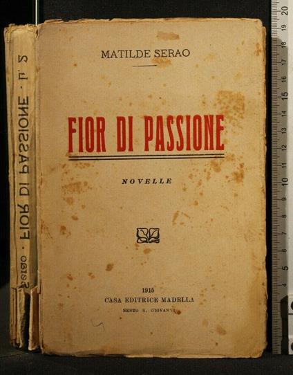 Fior di Passione Novelle - Matilde Serao - copertina