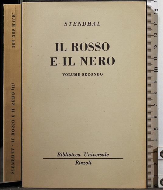 Il Rosso e il Nero. Vol 2 - Stendhal - copertina