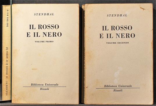 Il rosso e il nero. 2 Volumi - Stendhal - copertina