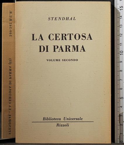 La certosa di Parma. Vol 2 - Stendhal - copertina