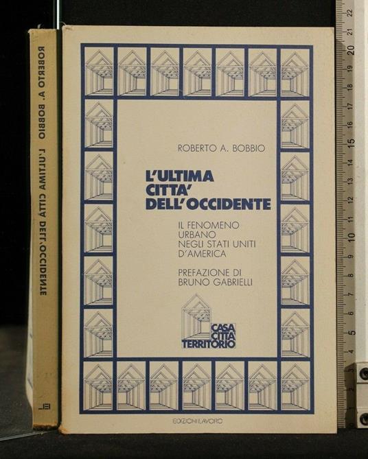 L' Ultima Città Dell' Occidente - Norberto Bobbio - copertina