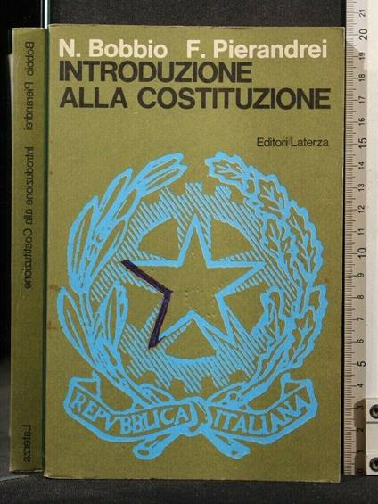 Introduzione Alla Costituzione - Norberto Bobbio - copertina