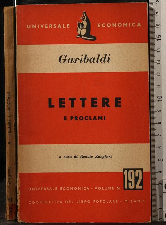 Lettere E - Giuseppe Garibaldi - copertina