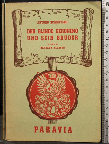 Der Blinde Geronimo Und Sein Bruder - Arthur Schnitzler - copertina