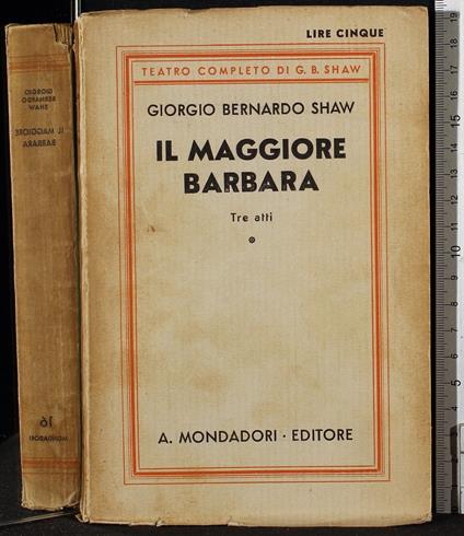 Il maggiore Barbara - George Bernard Shaw - copertina