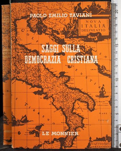 Saggi sulla democrazia Cristiana - Paolo E. Taviani - copertina