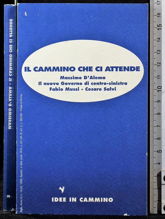 Il cammino che ci attende - Massimo D'Alema - copertina