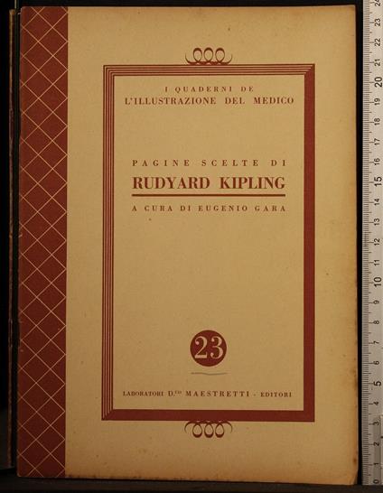 Pagine scelte di Rudyard Kipling - Eugenio Gara - copertina