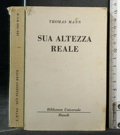 Sua Altezza Reale - Thomas Mann - copertina