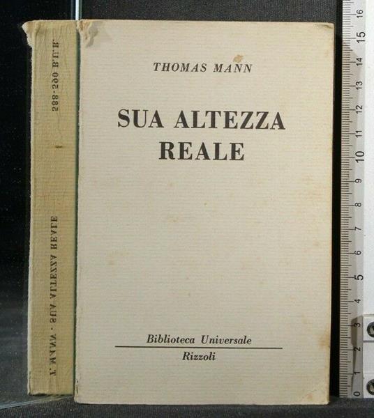 Sua Altezza Reale - Thomas Mann - copertina