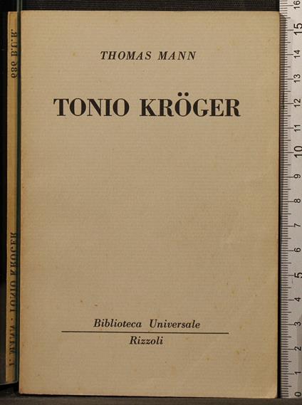 Tonio Kroger - Thomas Mann - copertina