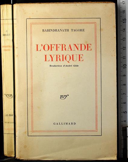 L' offerande lyrique - Rabindranath Tagore - copertina