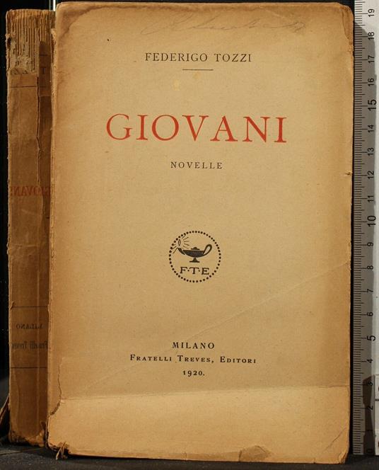 Giovani Novelle - Federigo Tozzi - copertina