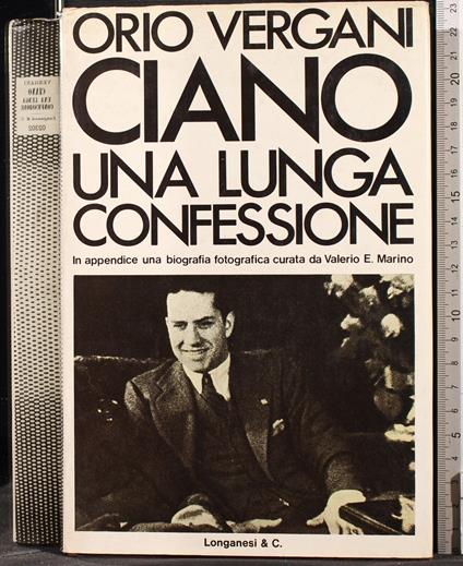 Una lunga confessione - Orio Vergani - copertina