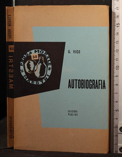 Maestri. Autobiografia - Giambattista Vico - copertina