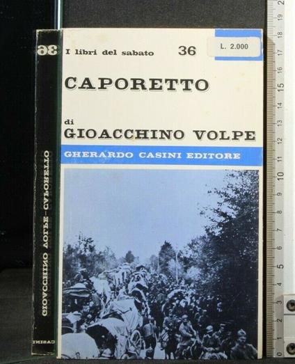 Caporetto - Gioacchino Volpe - copertina
