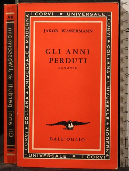 Gli Anni - Jakob Wassermann - copertina