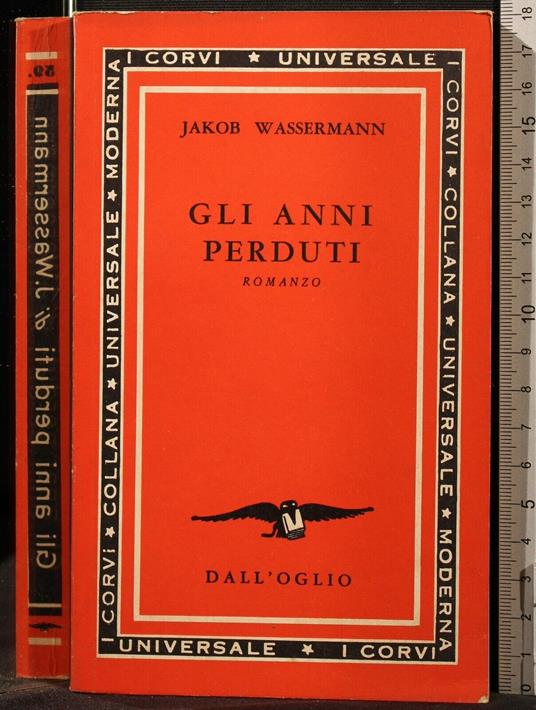 Gli Anni - Jakob Wassermann - copertina