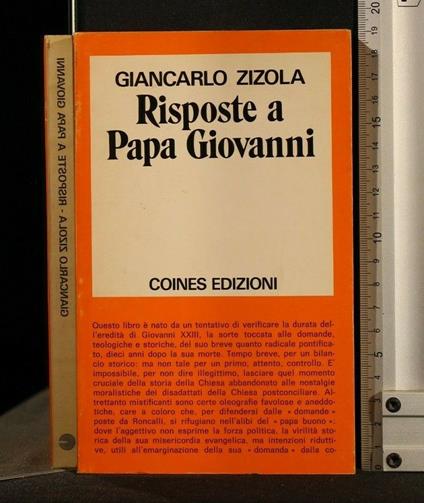Risposte a Papa Giovanni - Giancarlo Zizola - copertina