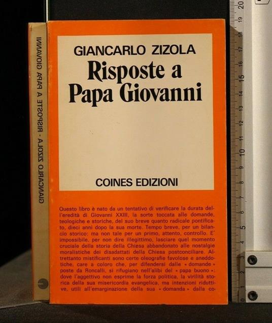Risposte a Papa Giovanni - Giancarlo Zizola - copertina