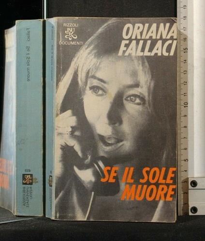 Se Il Sole Muore - Oriana Fallaci - copertina