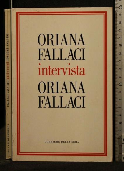 Intervista a Riana Fallaci - Oriana Fallaci - copertina