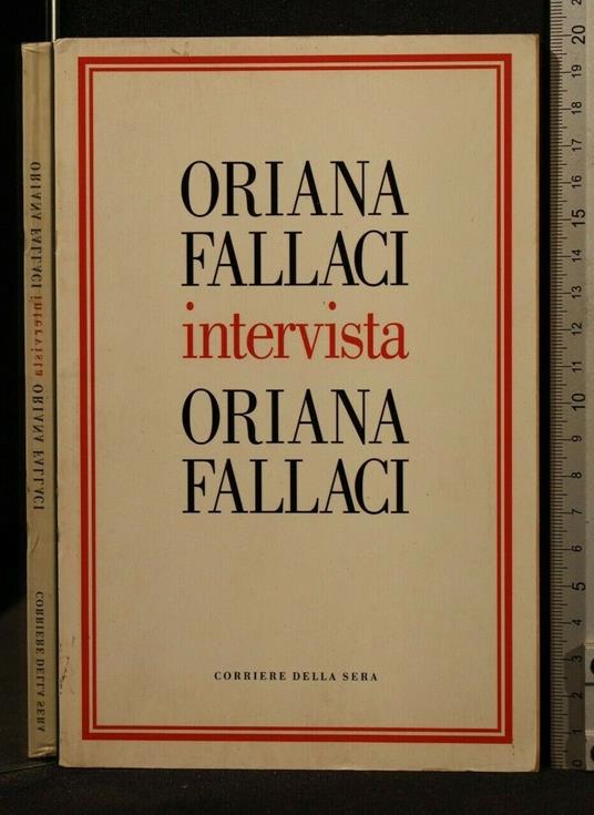 Intervista a Riana Fallaci - Oriana Fallaci - copertina