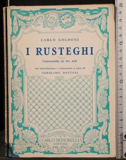 I rusteghi - Carlo Goldoni - copertina