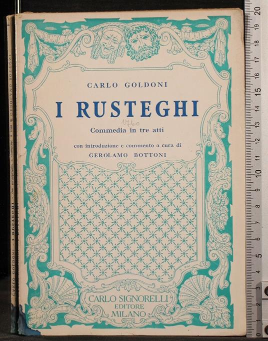 I rusteghi - Carlo Goldoni - copertina
