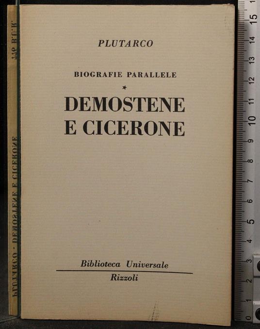 Demostene e Cicerone - Plutarco - copertina
