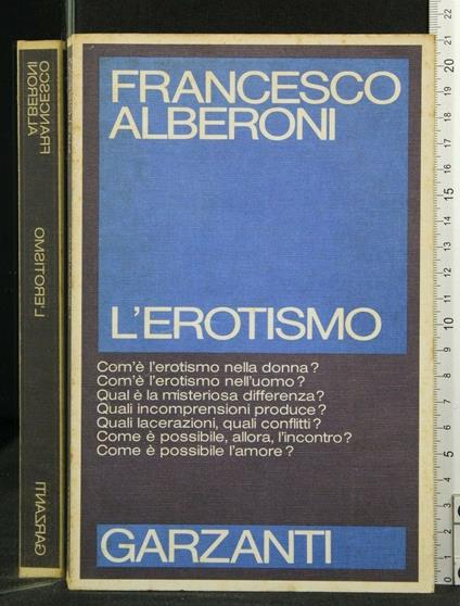 L' Erotismo - Francesco Alberoni - copertina