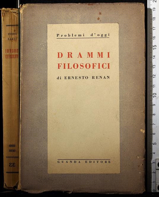 Drammi filosofici - Ernest Renan - copertina